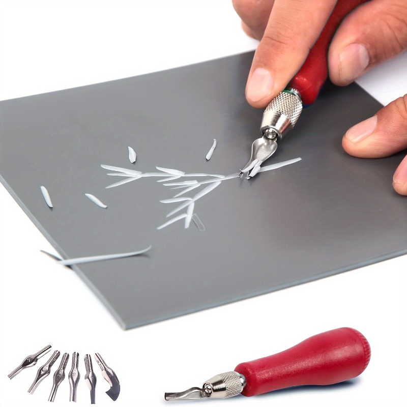 Lino Printing Block - قاطع نقش متعدد الوظائف، أداة نحت