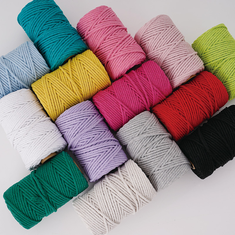 Macrame Cord Cotton - 3 مللي متر حبل قطني طبيعي
