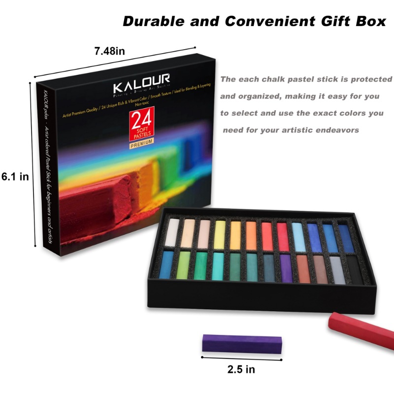 Chalk Pastel Set - 24 لون مجموعة لينة الباستيل الماجستير
