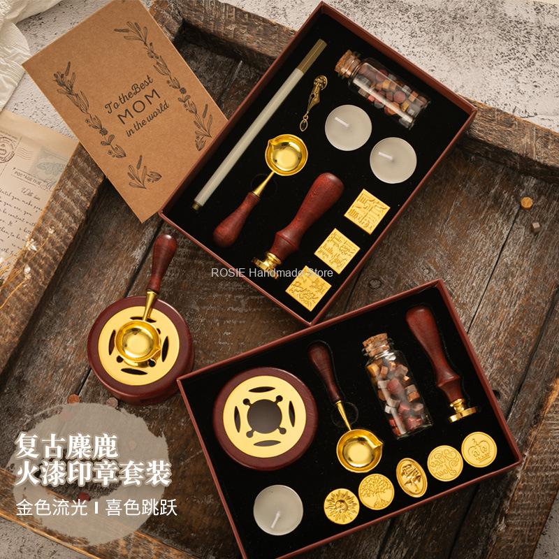 Batik Wax Kit - مجموعة ختم الشمع المصقول ، مجموعة