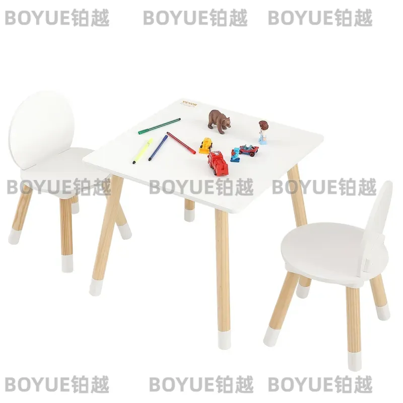 Art Craft Furniture - طاولة نشاط خشبية للأطفال مع مجموعة