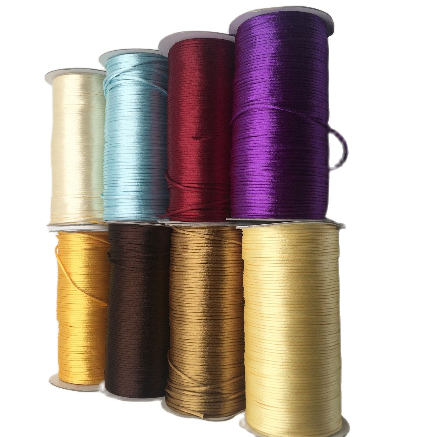 2 مللي متر مضفر مكرامية الحرير - مراجعة Macrame Cord Cotton وسعره