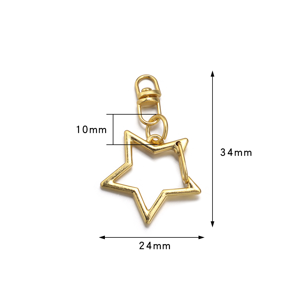 10 قطع مشبك مفتاح على شكل نجمة - مراجعة Art Craft Gifts وسعره
