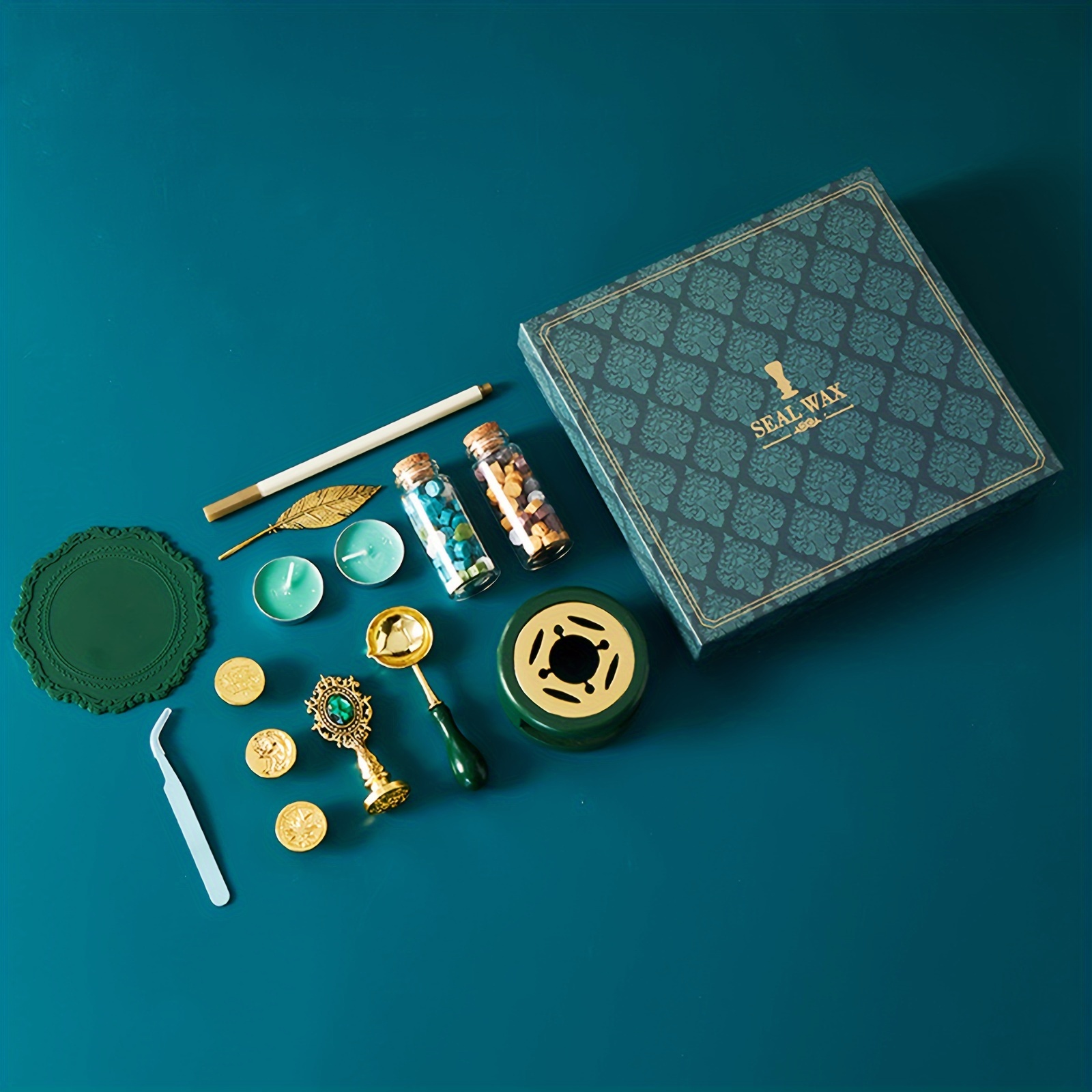 طقم ختم الشمع بنفسك مع صندوق ه - مراجعة Batik Wax Kit وسعره