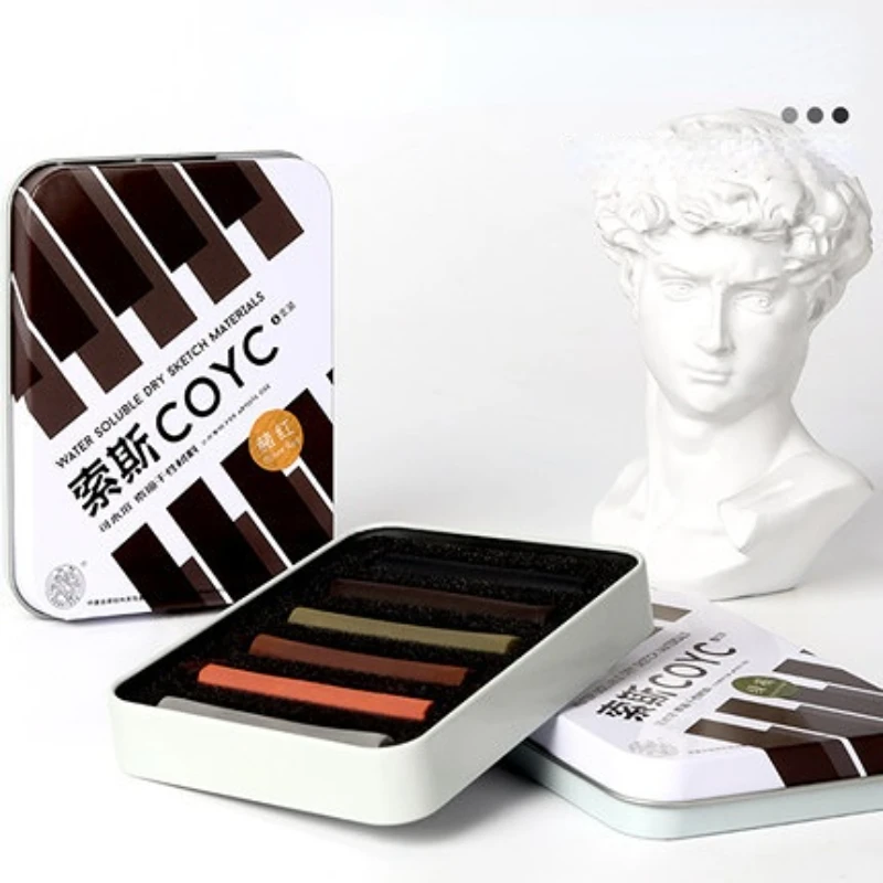 6-color الفنان الفحم شرائط رائ - مراجعة Chalk Pastel Set وسعره