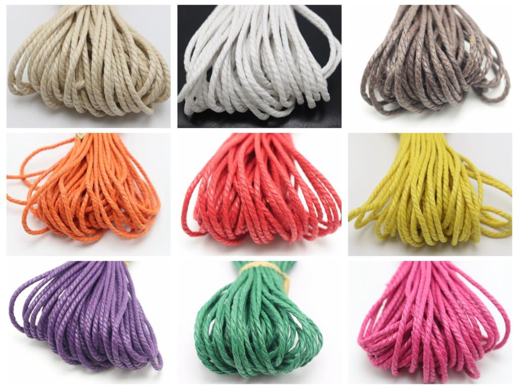 22 ياردة مشمع الملتوية القطن ا - مراجعة Macrame Cord Cotton وسعره