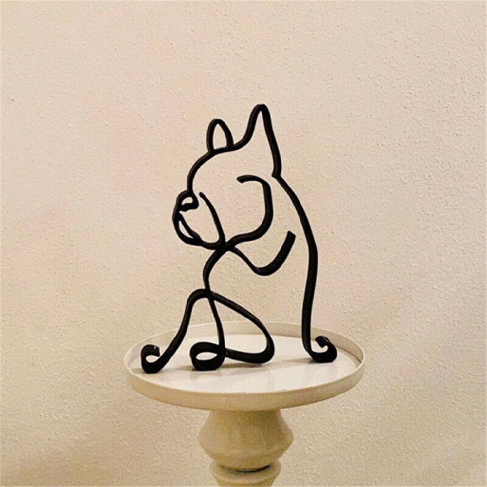 الحديد المطاوع تمثال كلب مجردة - مراجعة Art Craft Furniture وسعره