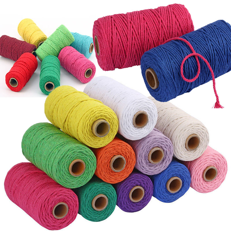 109 ياردة 2 مللي متر مكرامية ا - مراجعة Macrame Cord Cotton وسعره