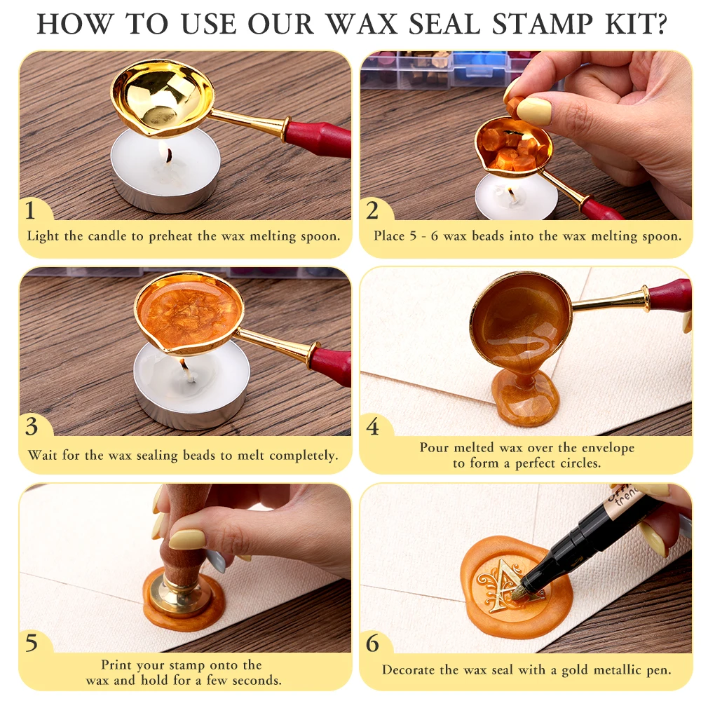طقم شمع ختم ملون مع رؤوس نحاسي - مراجعة Batik Wax Kit وسعره