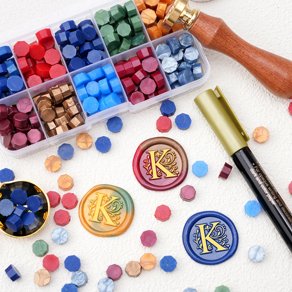 طقم شمع ختم ملون مع رؤوس نحاسي - مراجعة Batik Wax Kit وسعره