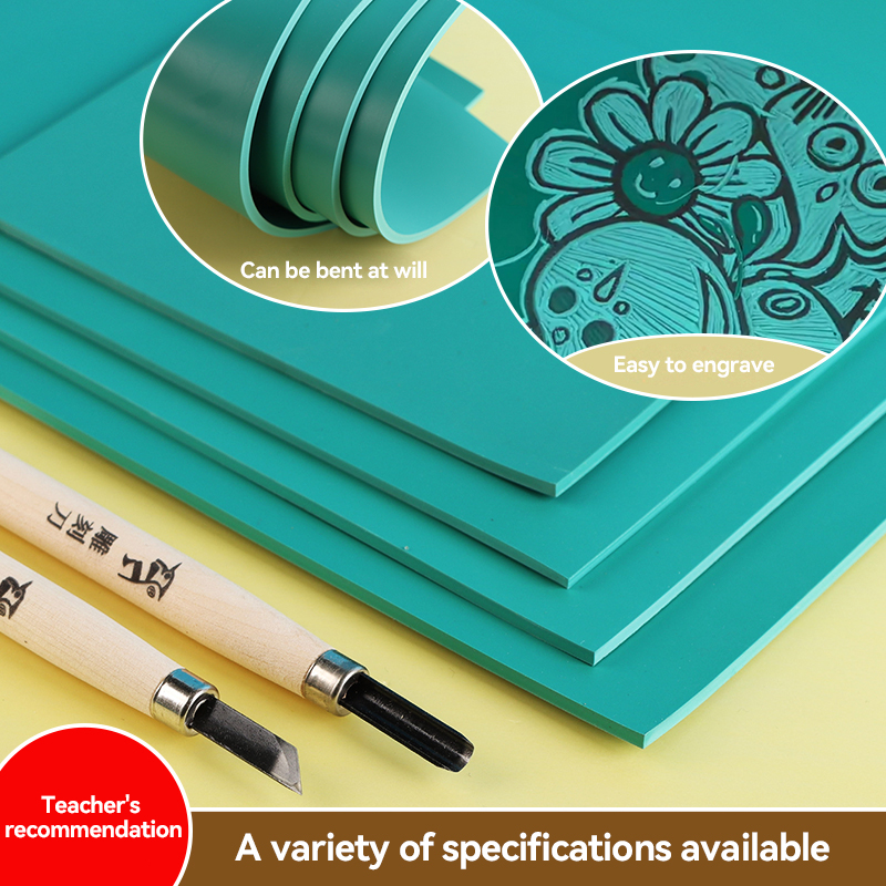 A6/A5/A4/A3 نحت كتلة مطاطية ال - مراجعة Lino Printing Block وسعره