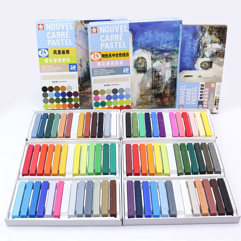 ساكورا الصلب الباستيل تلوين 12 - مراجعة Chalk Pastel Set وسعره