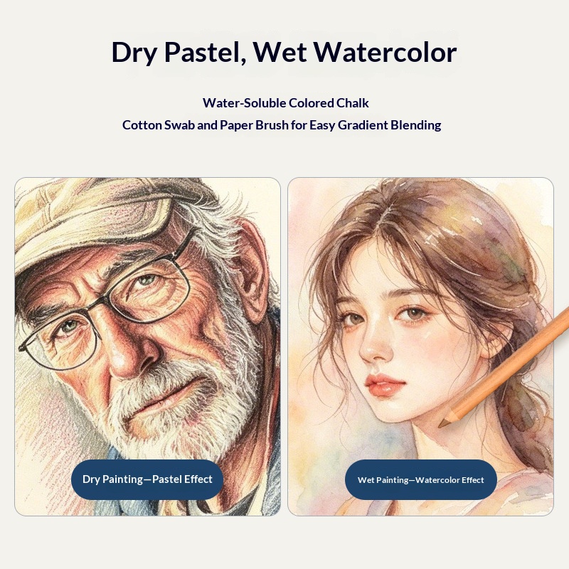 مجموعة أقلام تلوين بورتريه بأل - مراجعة Chalk Pastel Set وسعره