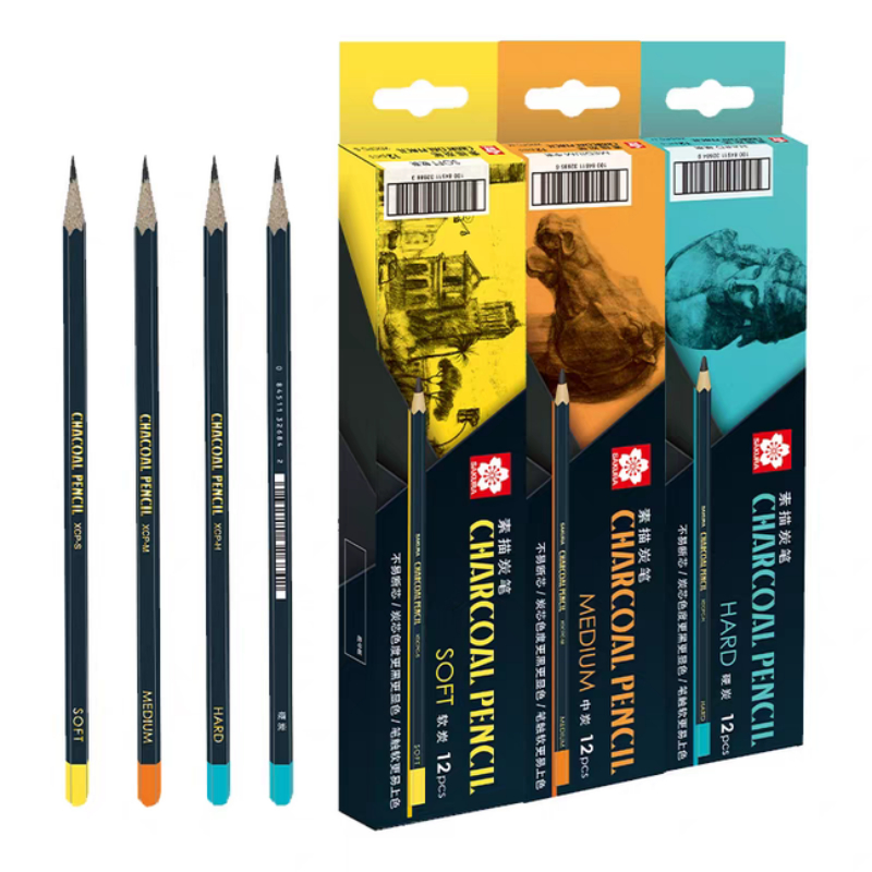 أقلام رسم ساكورا فحم ناعم/متوس - مراجعة Chalk Pastel Set وسعره