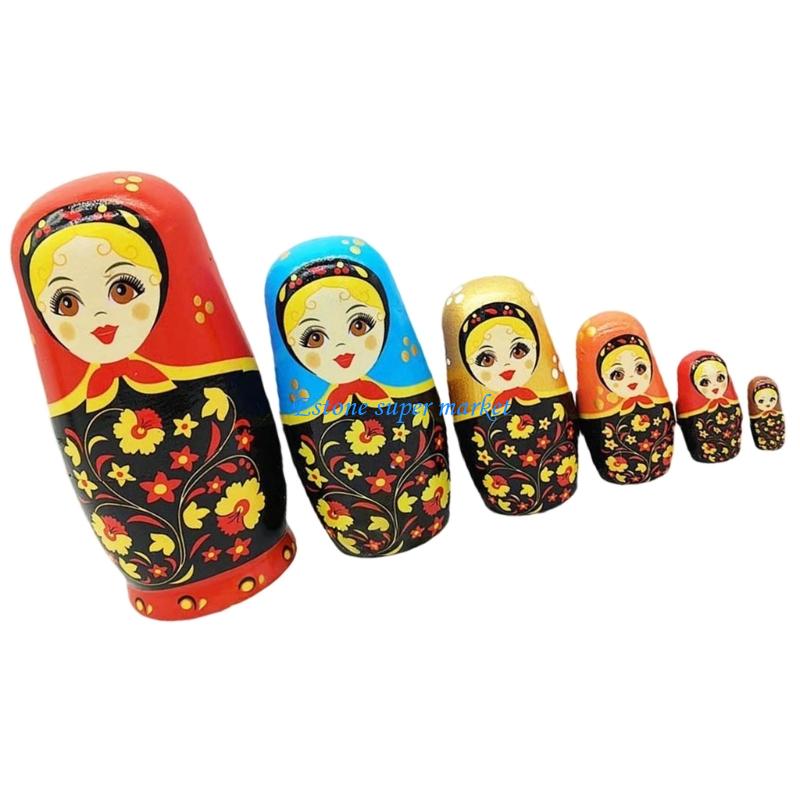 090B 6 طبقة التعشيش الدمى الخش - مراجعة Art Craft Girl وسعره