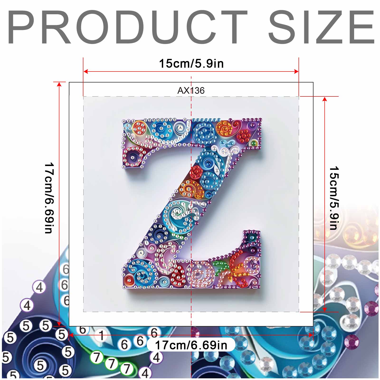 مجموعات الرسم بالألماس ذات الأ - مراجعة Art And Craft Letter Z وسعره