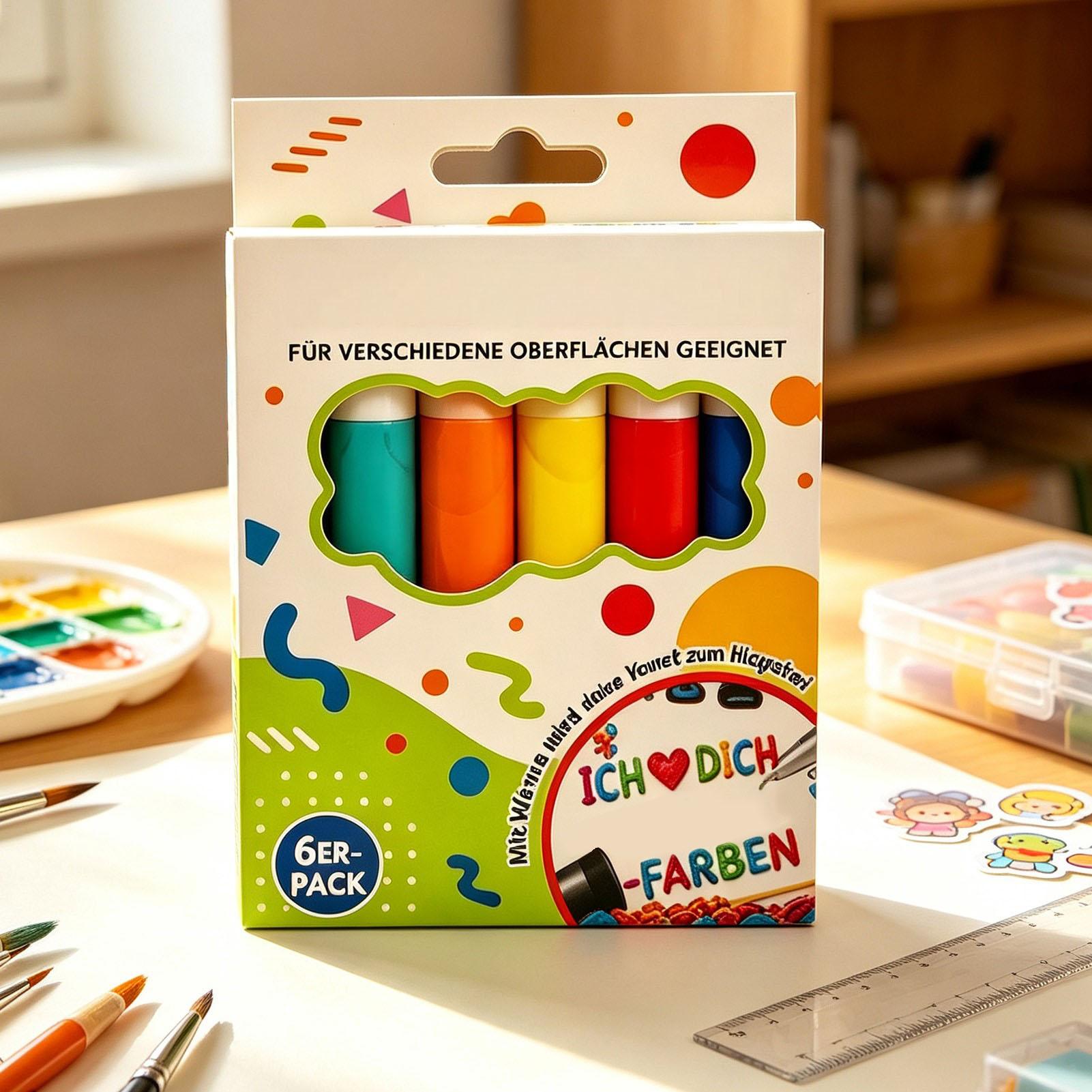 أقلام فقاعية 6/12 قطعة للرسم ا - مراجعة Art Craft School وسعره