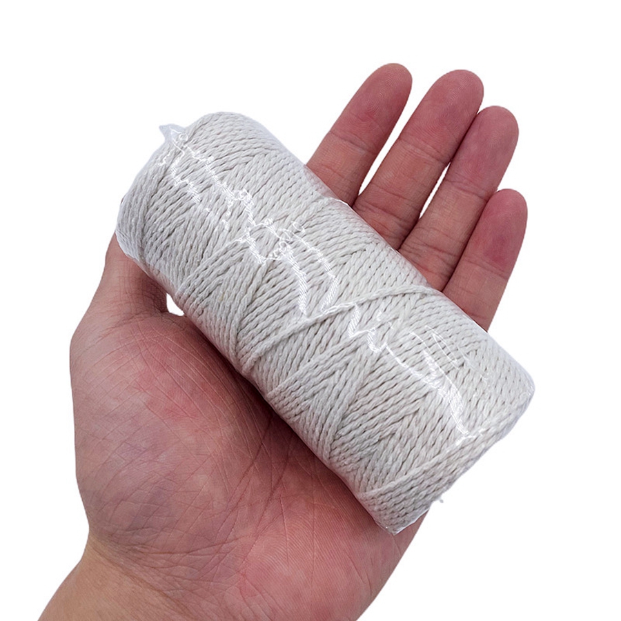 100 متر/لفة 2 مللي متر الملونة - مراجعة Macrame Cord Cotton وسعره